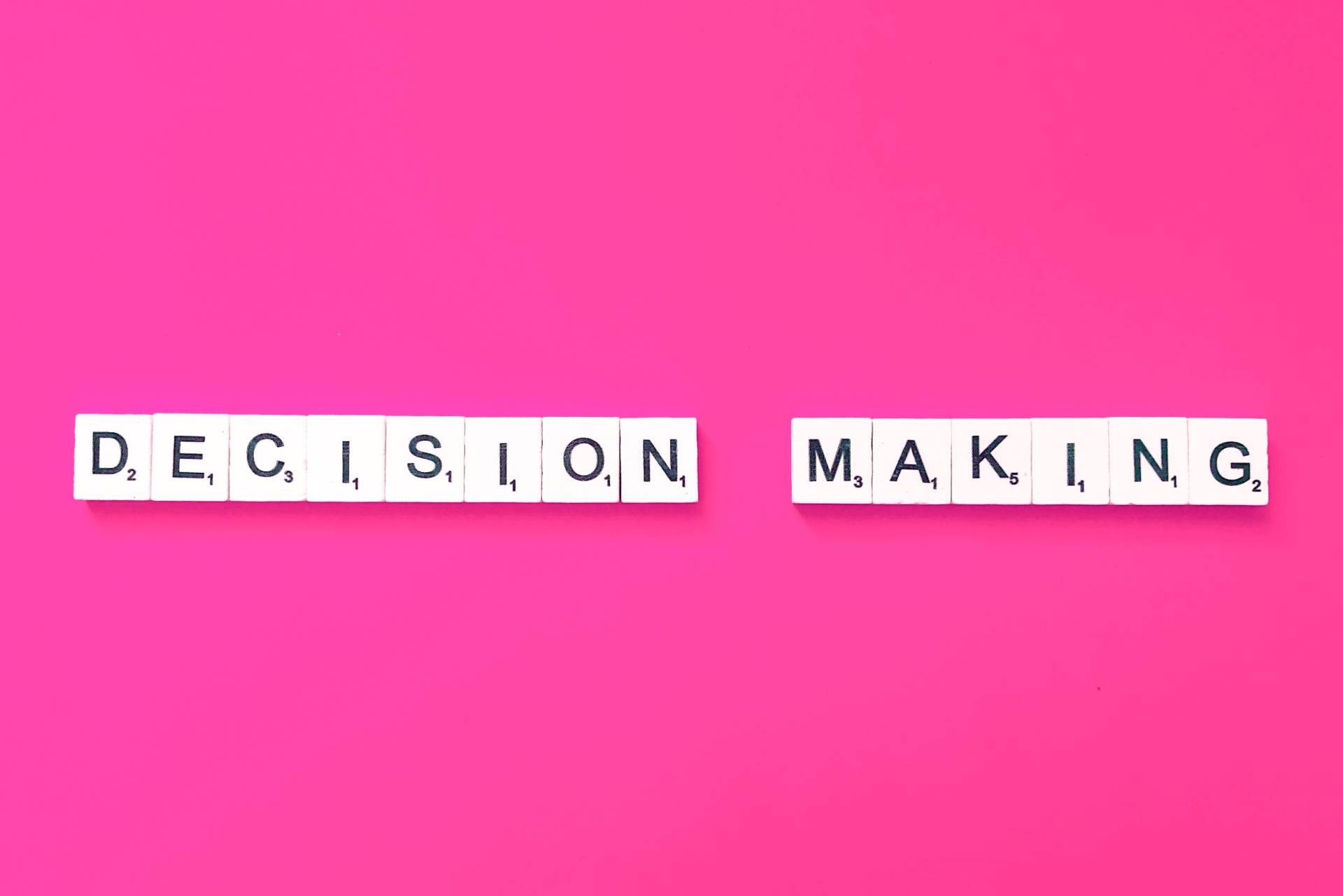 decision making word in a puzzle