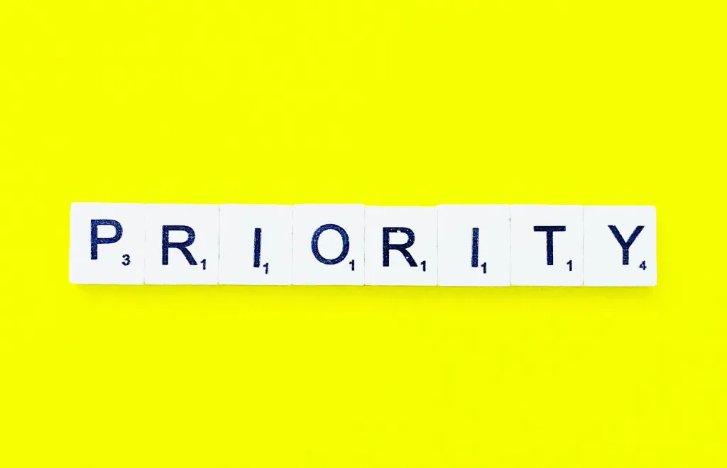 Priority word in a puzzle
