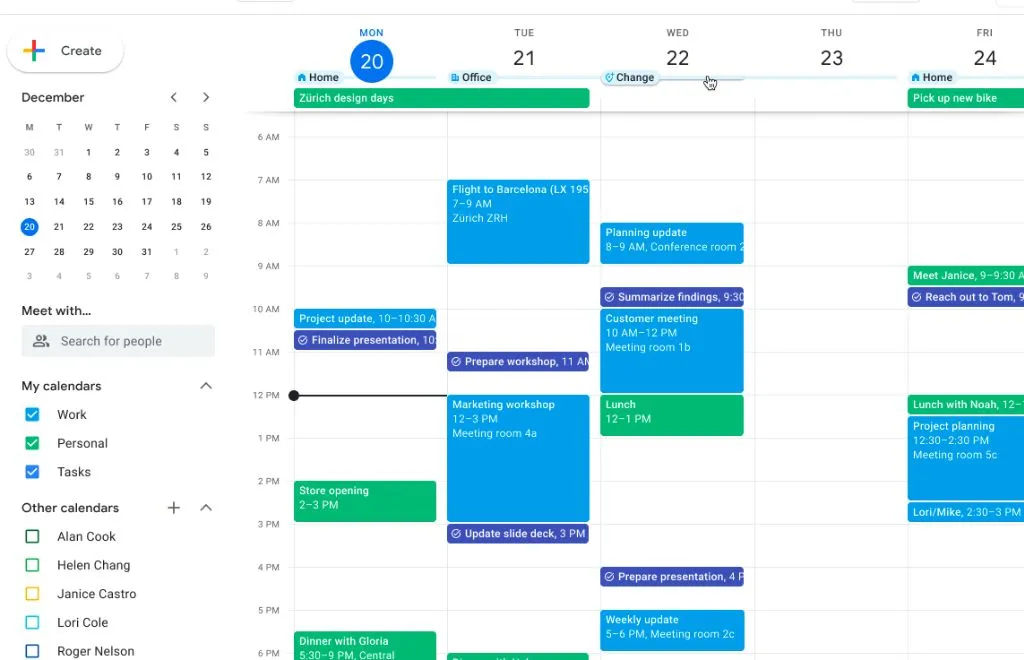 daily planner app google calendar