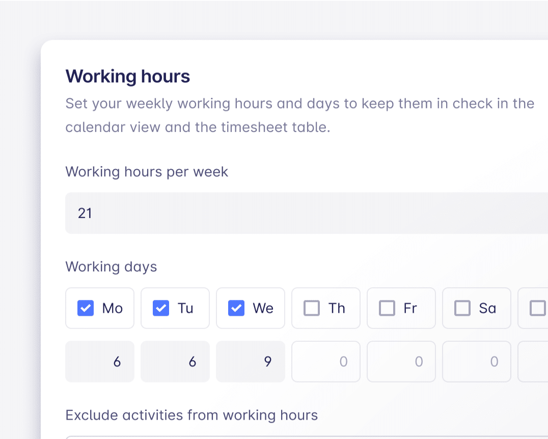 work hours tracker feature 3
