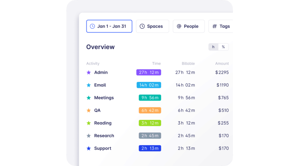 consulting time tracking