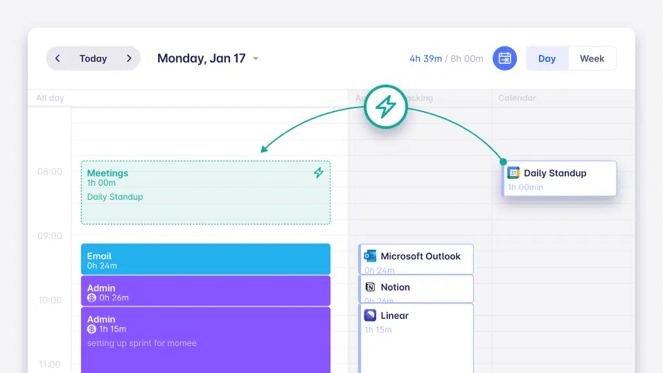 Timeular - best AI productivity tools