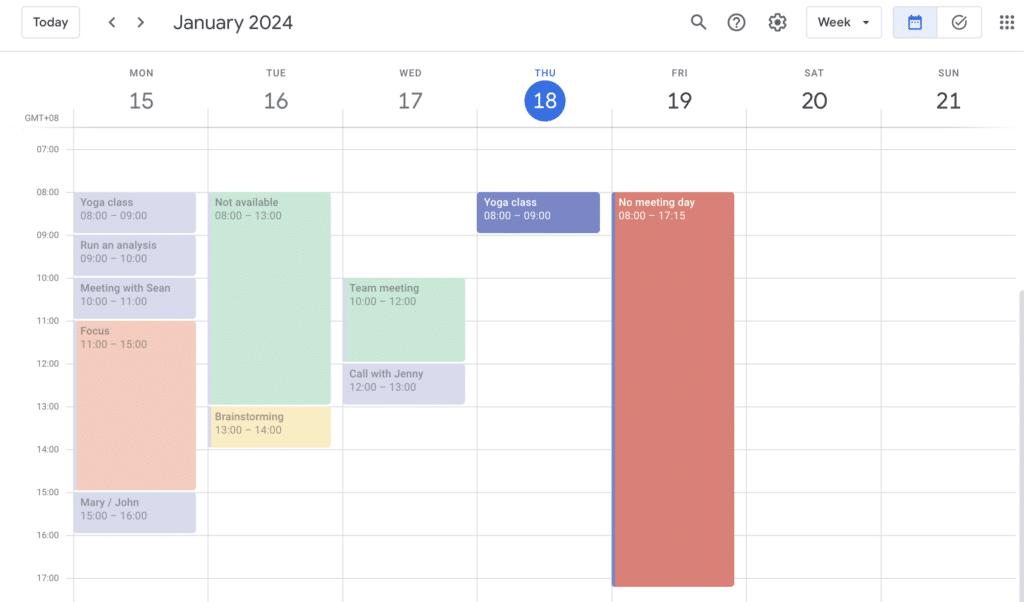 calendario de google