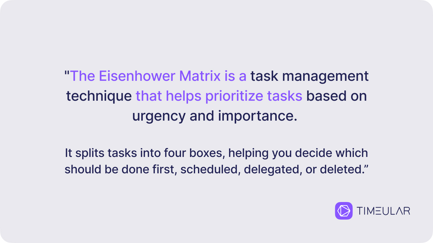 The Eisenhower Matrix definition