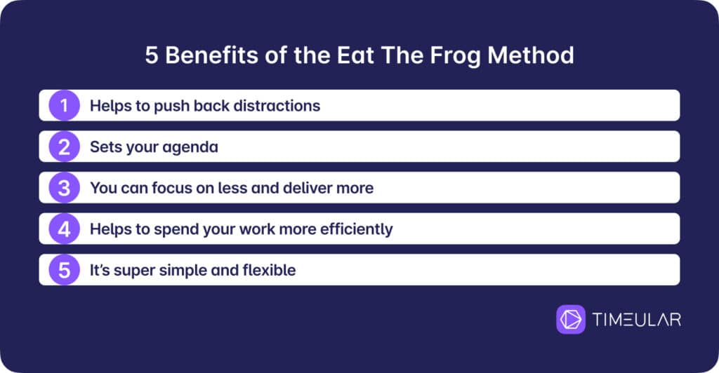 eat the frog method - Vorteile