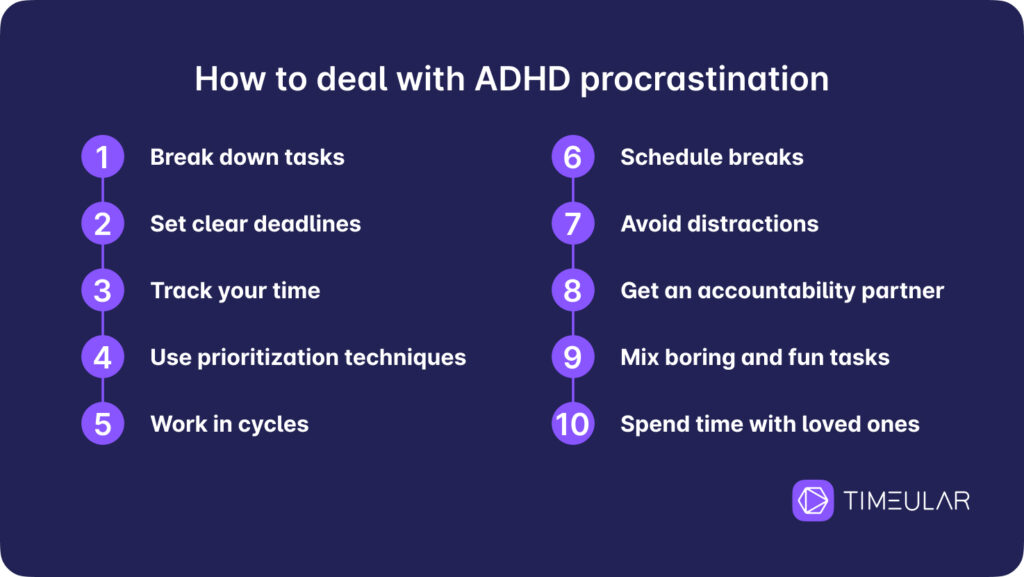 how to stop procrastinating adhd