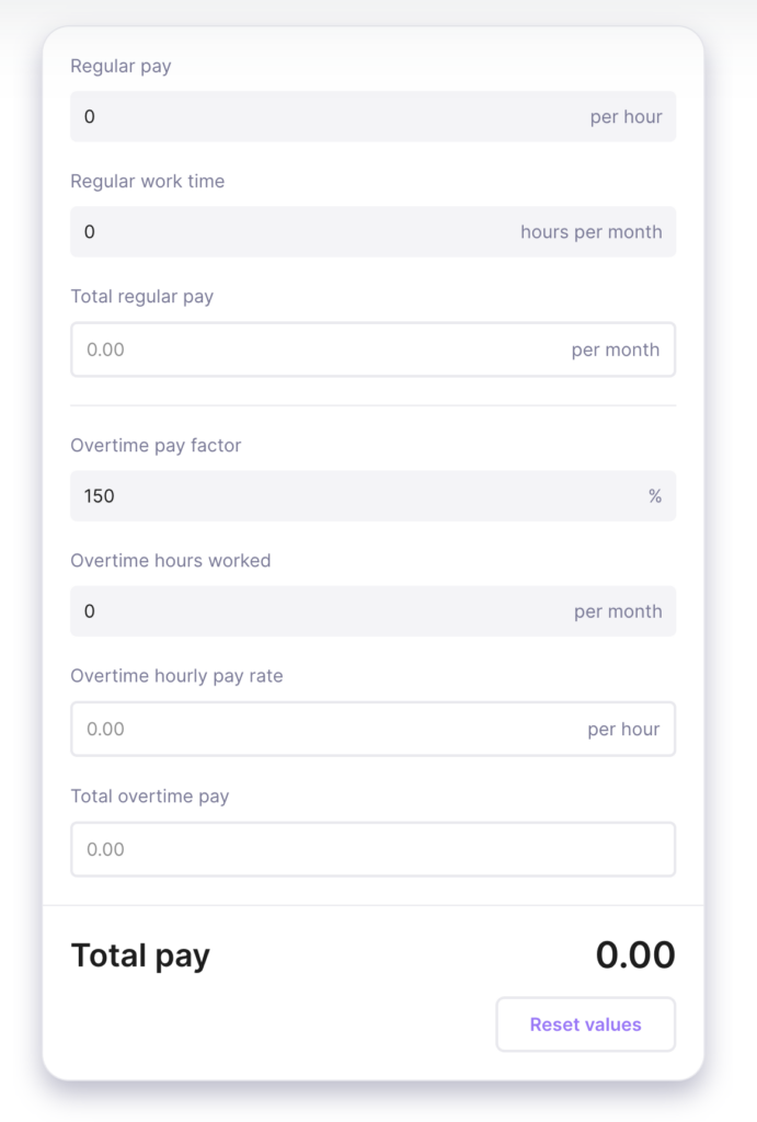 overtime calculator