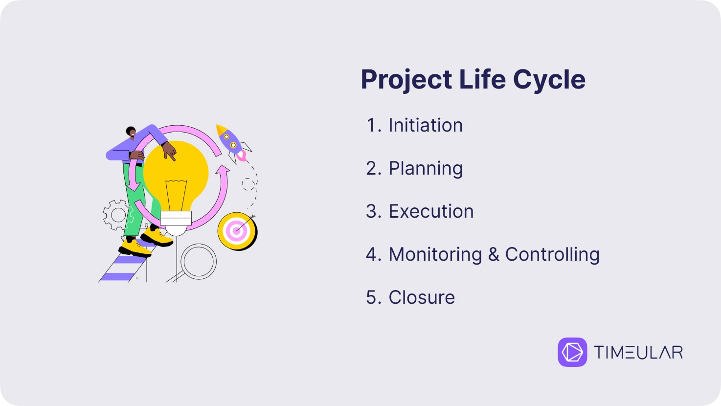 project life cyle chart