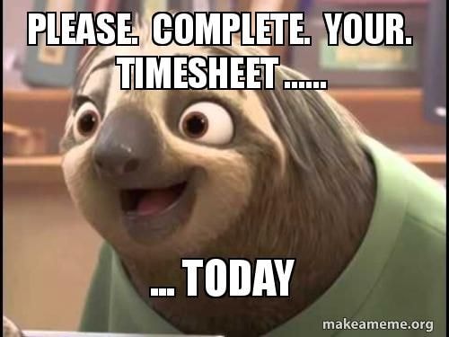 timesheet meme