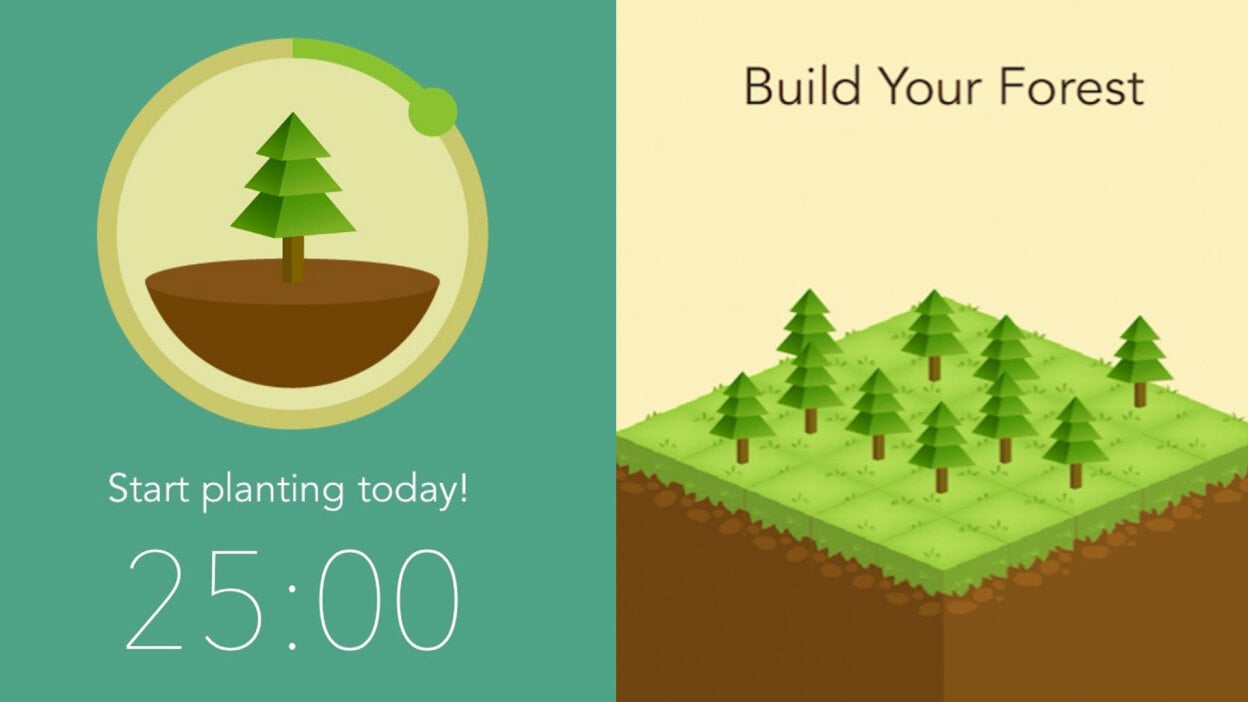 The Forest app helps you go phone-free by planting trees